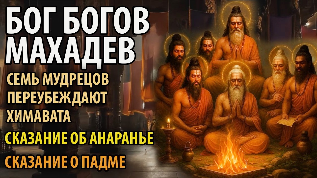Бог Богов Махадев. 7 мудрецов переубеждают Химавата. Сказание об Анаранье. Сказание о Падме.
