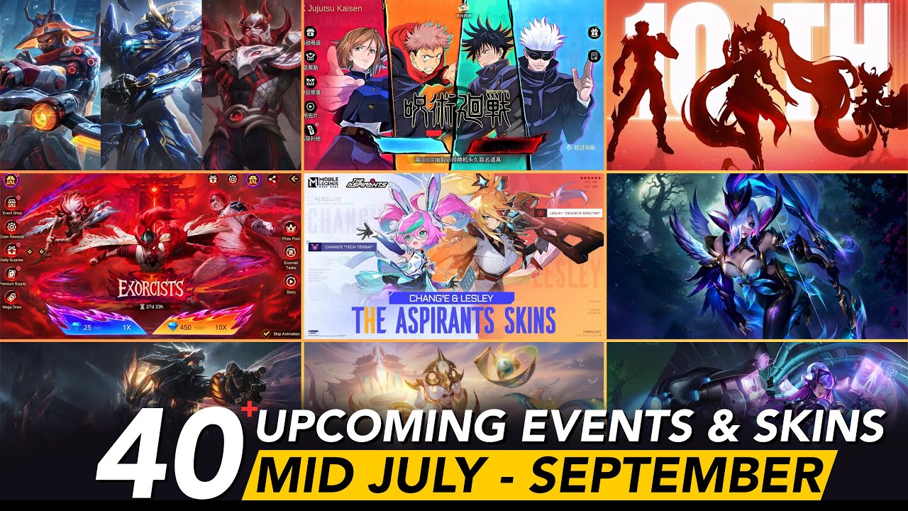 MID JULY- SEPTEMBER UPCOMING SKINS UPDATES|SEPTEMBER CC&LB LINEUP| MIYA LEGEND SKIN| HISTORIC THEME