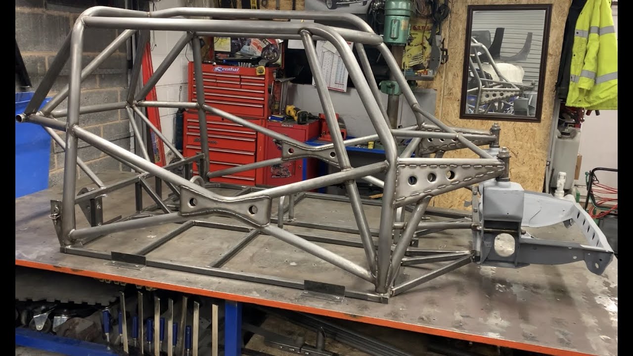 Two seater classic mini spaceframe tube chassis