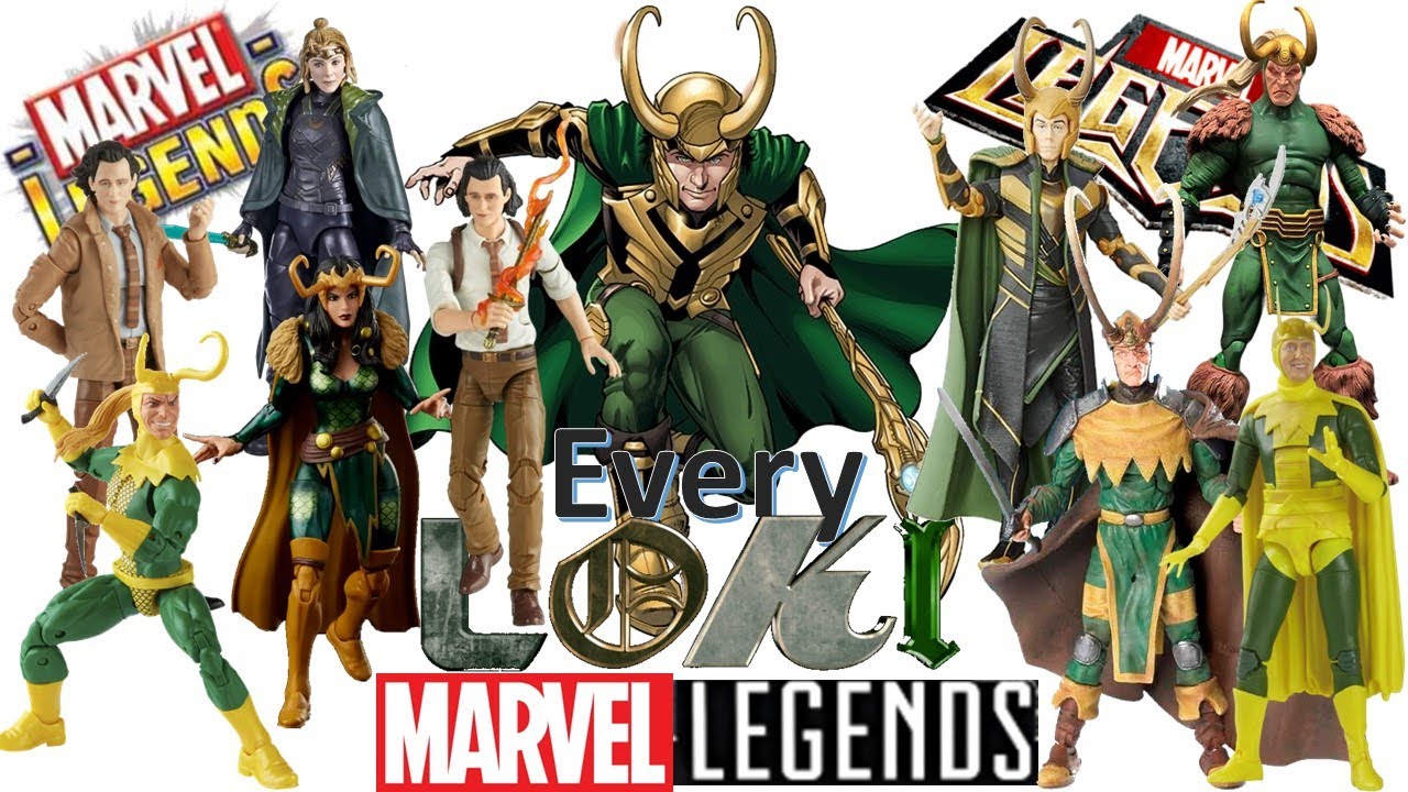 Every Marvel Legends Loki Toybiz and Hasbro Comparison List Disney Plus Female Sylvie TVA Figure