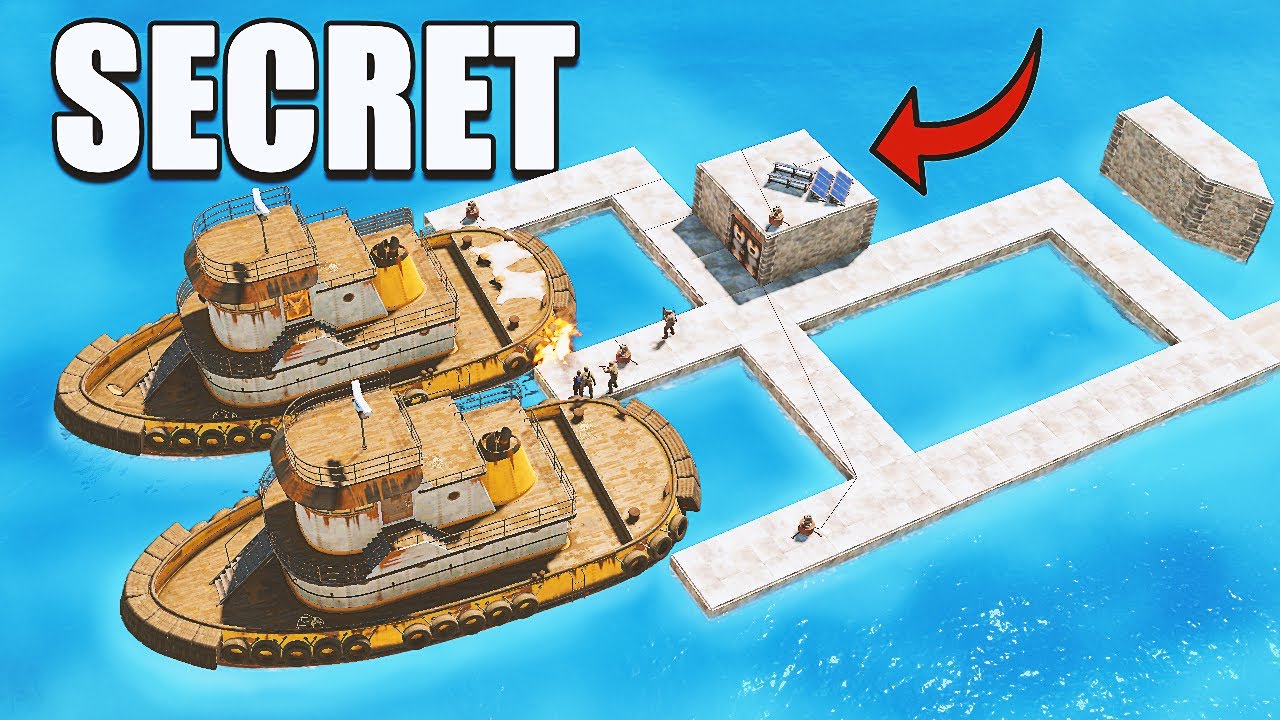We Built A SECRET BASE For Our BATTLESHIPS in Rust