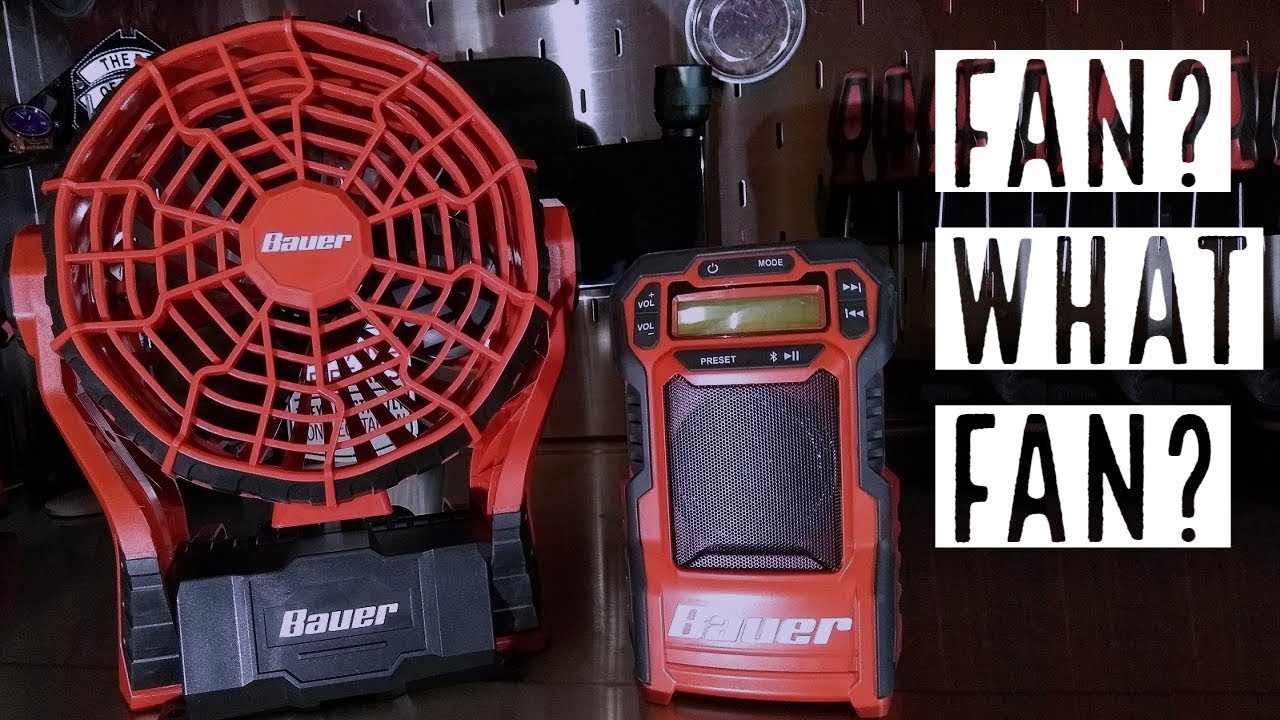 Bauer Radio & NEW Dual Power Fan (20V Battery & AC Power)