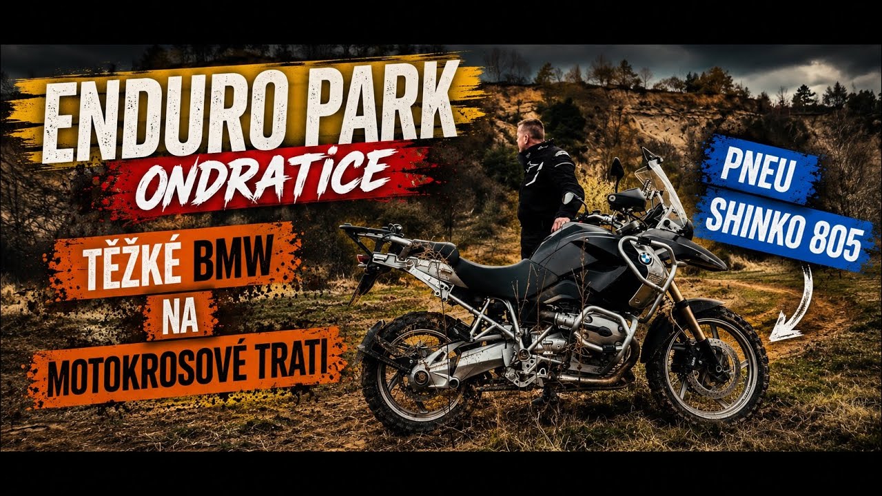 Těžké BMW R 1200 GS na motokrosové trati + test pneu Shinko 805