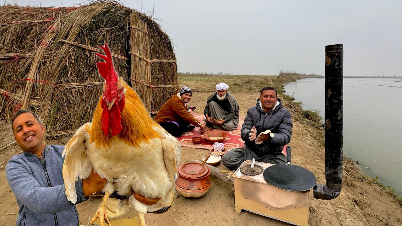 Abu Jan aur Zain Bhai ki First Dawat in My River Front House | Desi Murgh Handi | Village Food