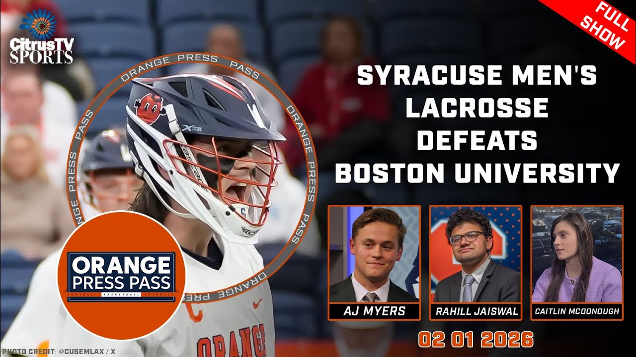 Orange Press Pass | Boston University Men's Lacrosse | February 1st, 2026