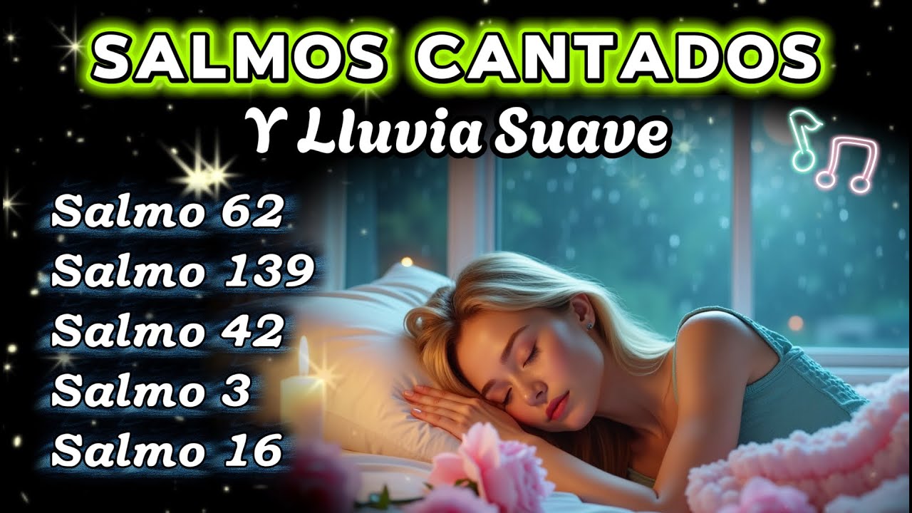 Dormir en los Brazos de Dios | Salmos Cantados, Oración Nocturna y Lluvia Suave