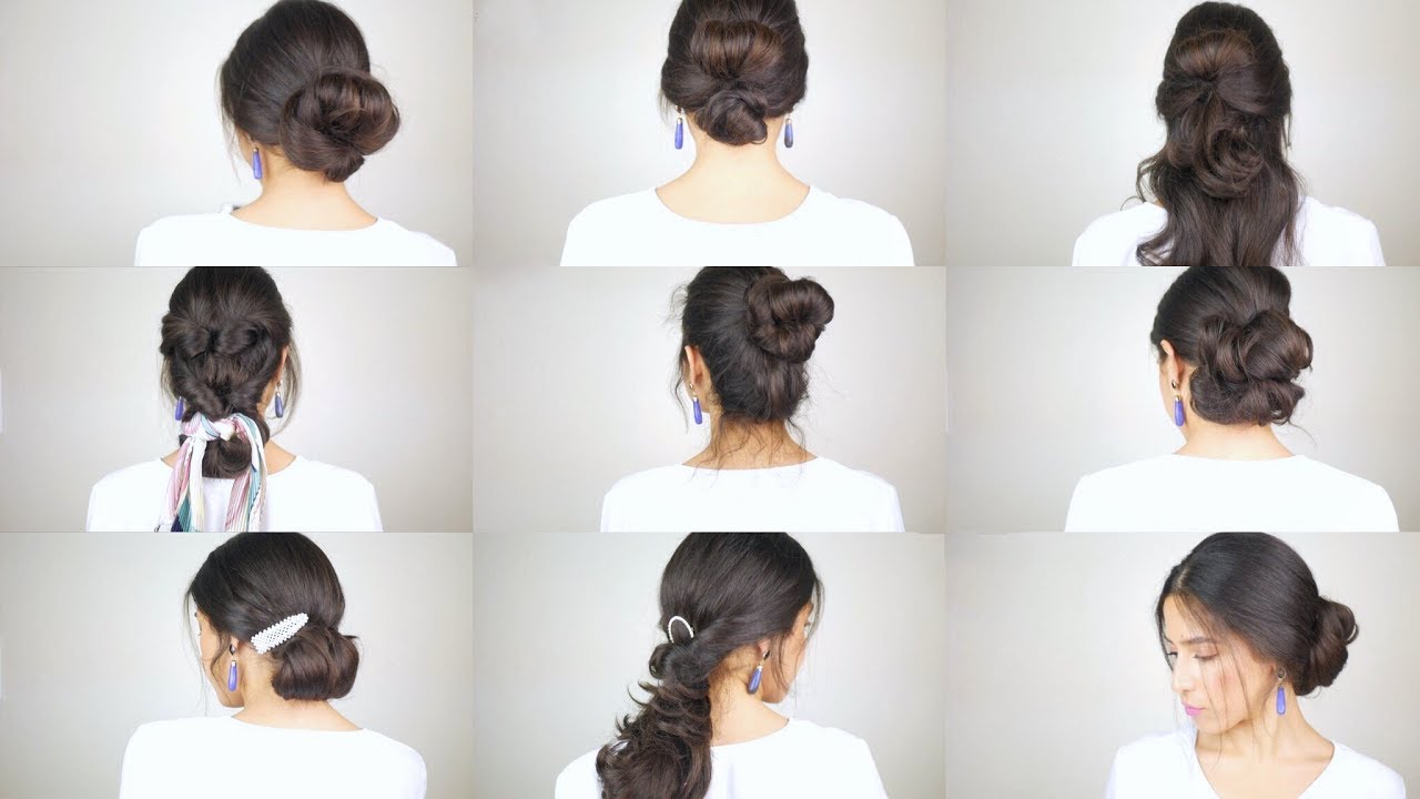 9 Hochsteckfrisuren in 5 Min | Einfache & schnelle Frisuren |Abiball & Hochzeiten Hairstyling |Cansu