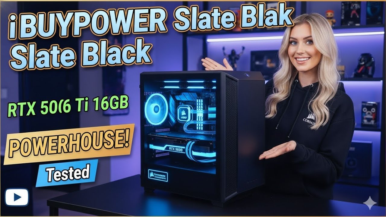 iBUYPOWER Slate Black Review: RTX 5060 Ti 16GB Gaming POWERHOUSE!