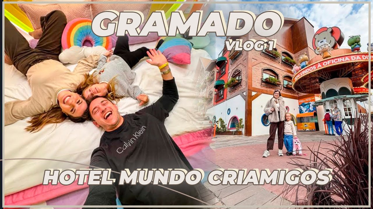 VIAGEM PARA GRAMADO: TOUR PELO HOTEL MUNDO CRIAMIGOS + PARQUE CRIAMIGOS E PIZZARIA HECTOR (Vlog 1)