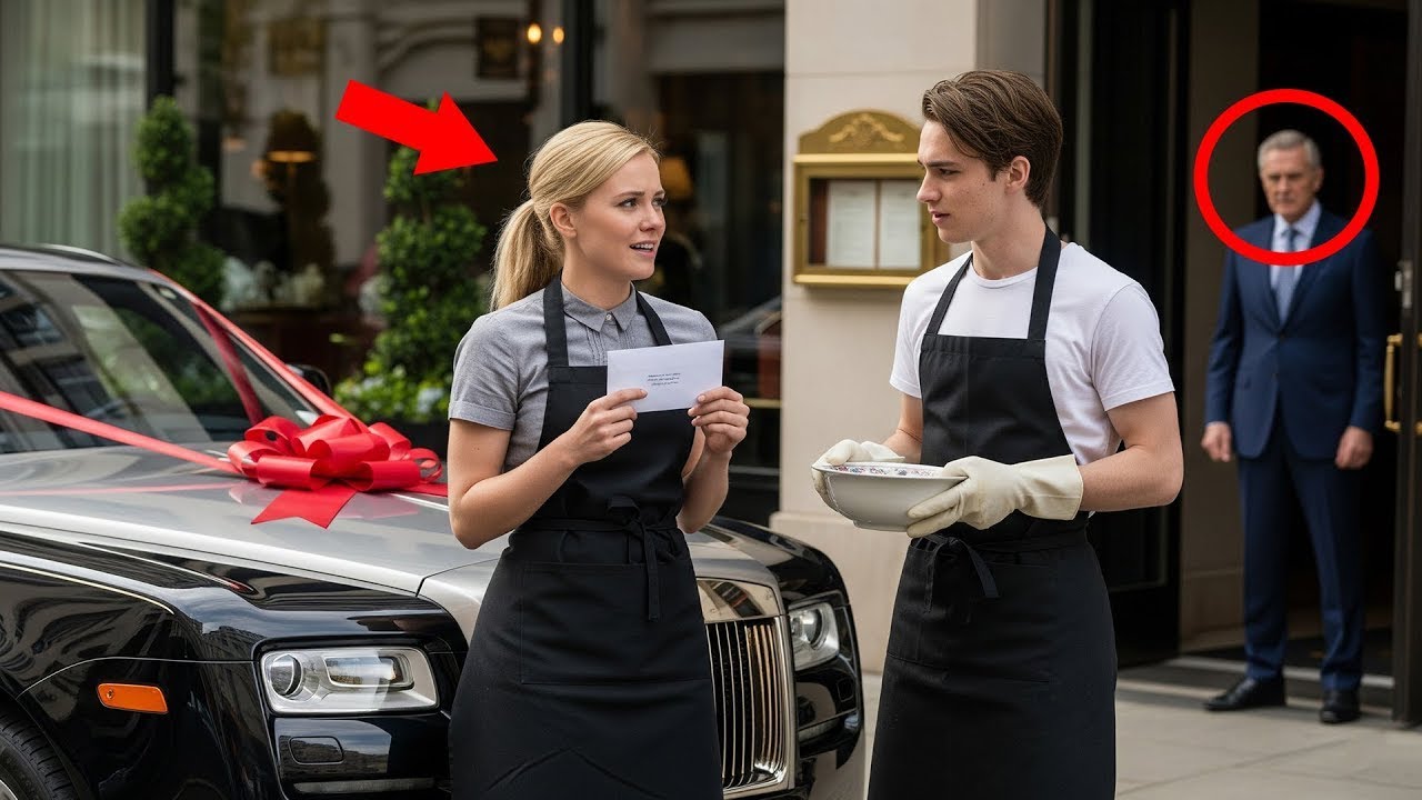 Waitress Defends Teen Dishwasher From Billionaire’s Insult — Gets Surprise Rolls Royce De