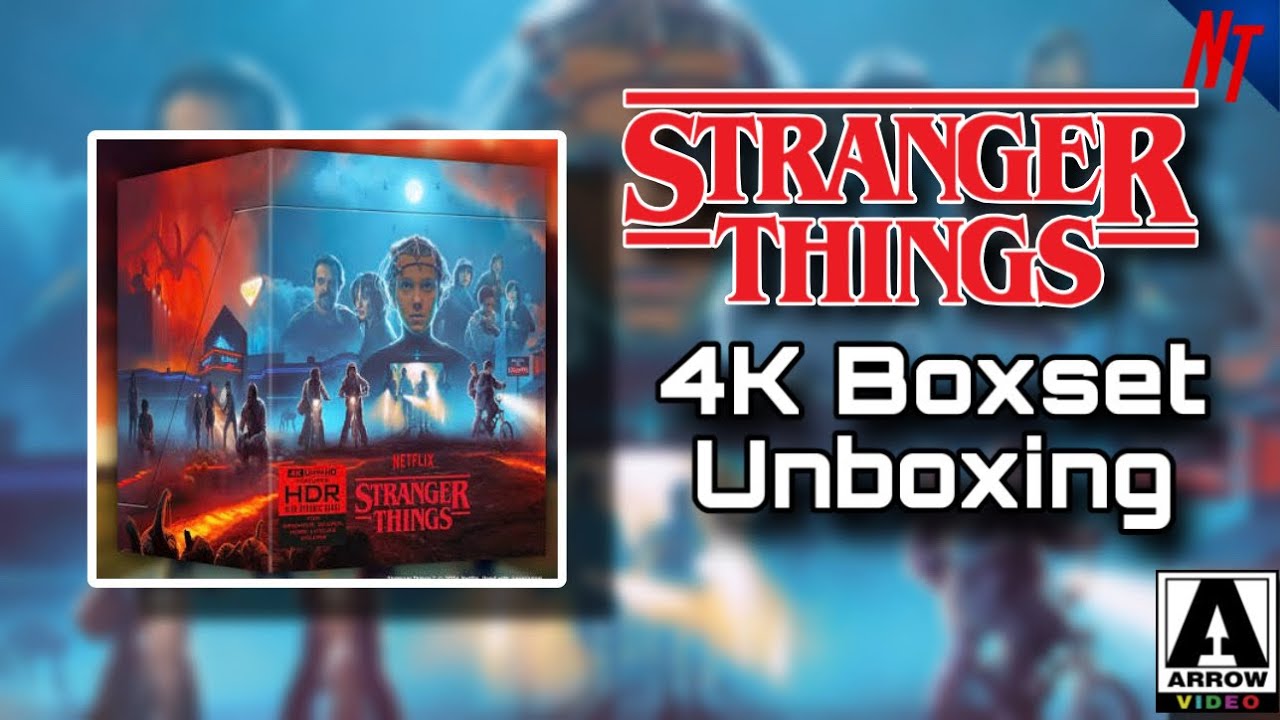 STRANGER THINGS COMPLETE SERIES 4K DELUXE EDITION FROM ARROW VIDEO UNBOXING!