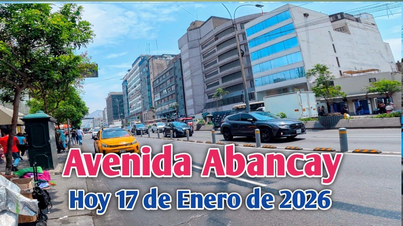LIMA PERÚ 4K:ASÍ LUCE LA AV ABANCAY A 3 DÍAS DE LA MEDIDA DE DISTRIBUCIÓN DE CARRILES | 17/01/ 2026