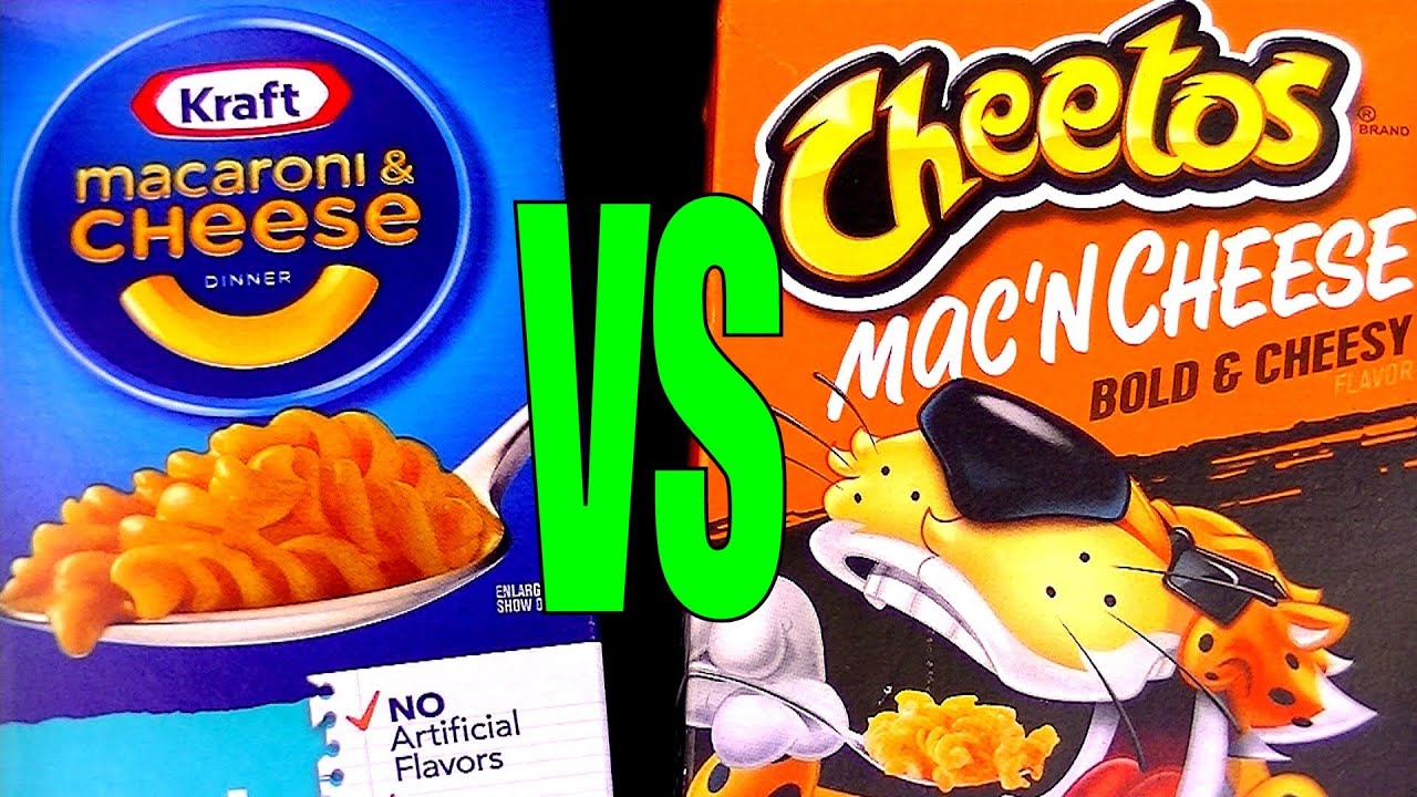 Kraft Macaroni & Cheese vs Cheetos Bold and Cheesy Mac'N Cheese, FoodFights Reviews the Best Mac
