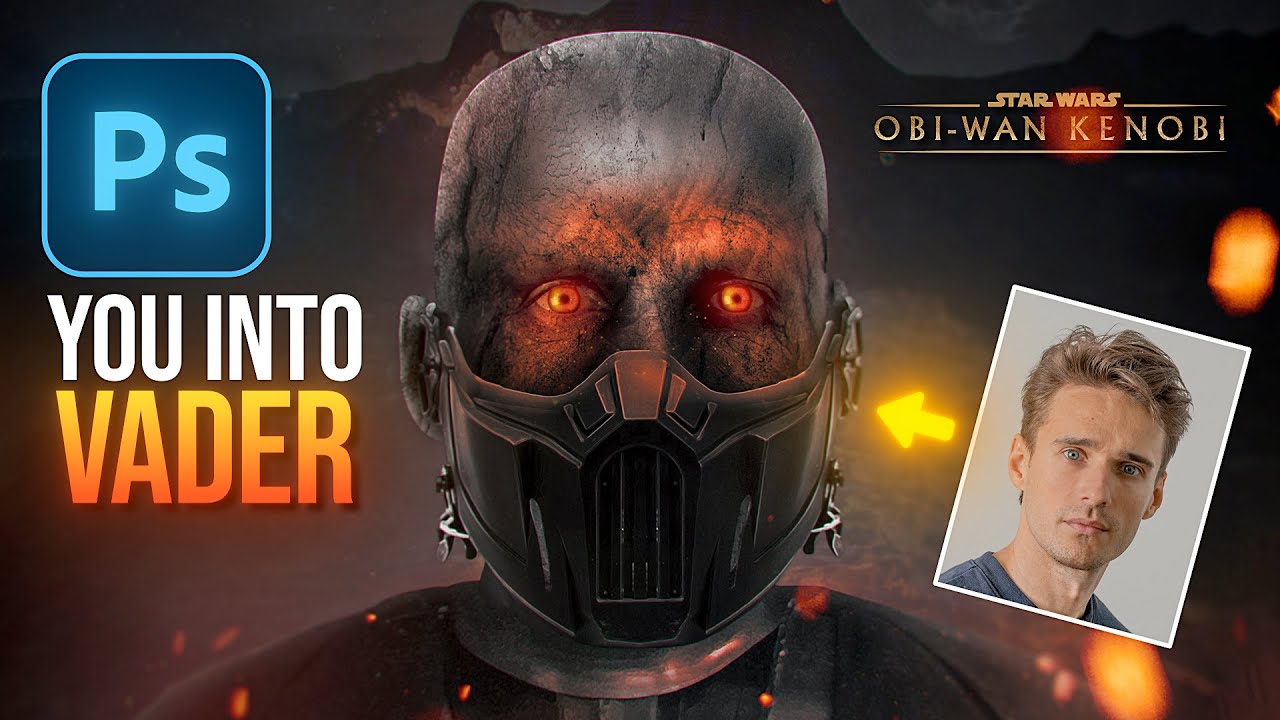 How to Turn Yourself into Darth Vader! | Obi-Wan Kenobi Series | Photoshop Tutorial