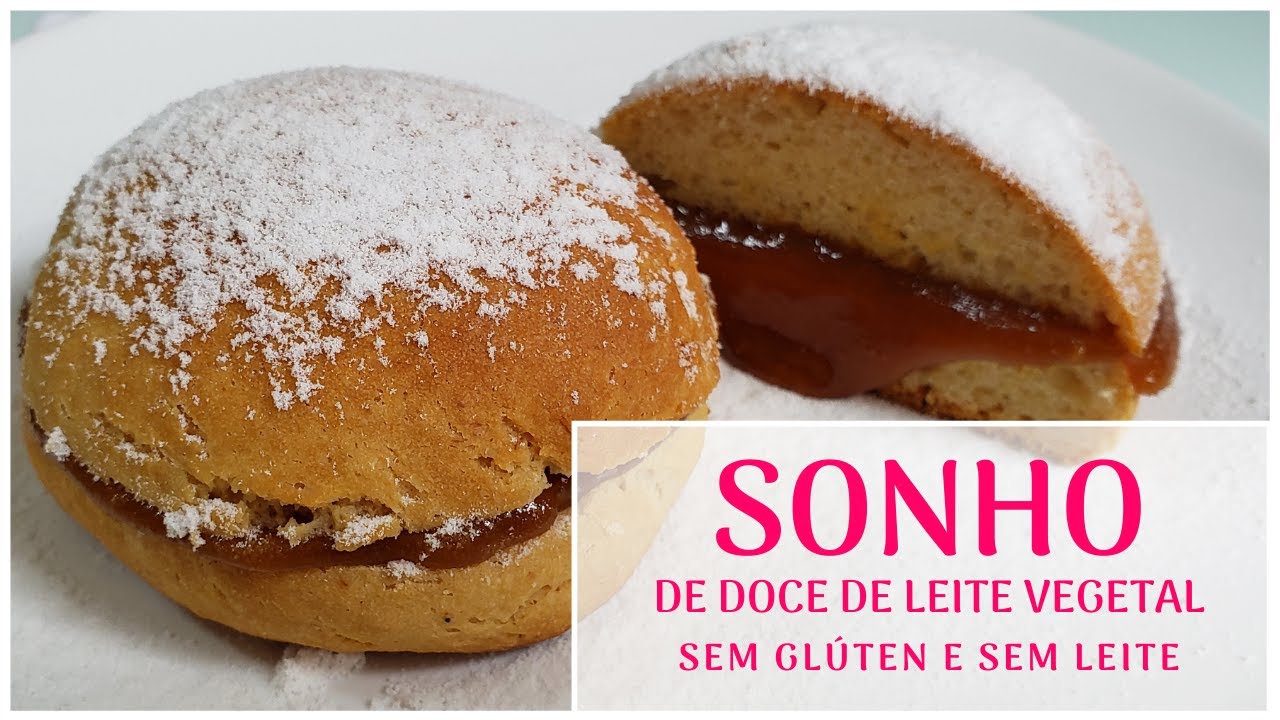 SONHO DE DOCE DE LEITE VEGETAL SEM GLÚTEN E SEM LEITE