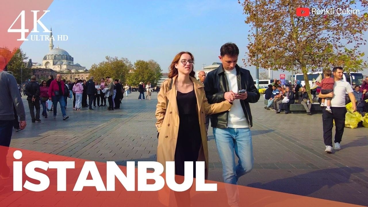 4K İstanbul Eminönü Sirkeci Walking Tour | Türkiye 2025