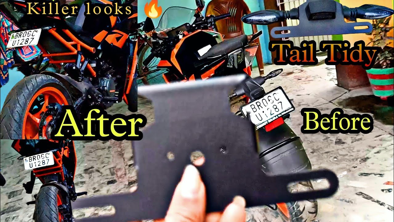 Tail Tidy For ktm rc 200 2022 | Killer looks 🔥| Full Process 😊 | Tail Tidy Modification 🧡