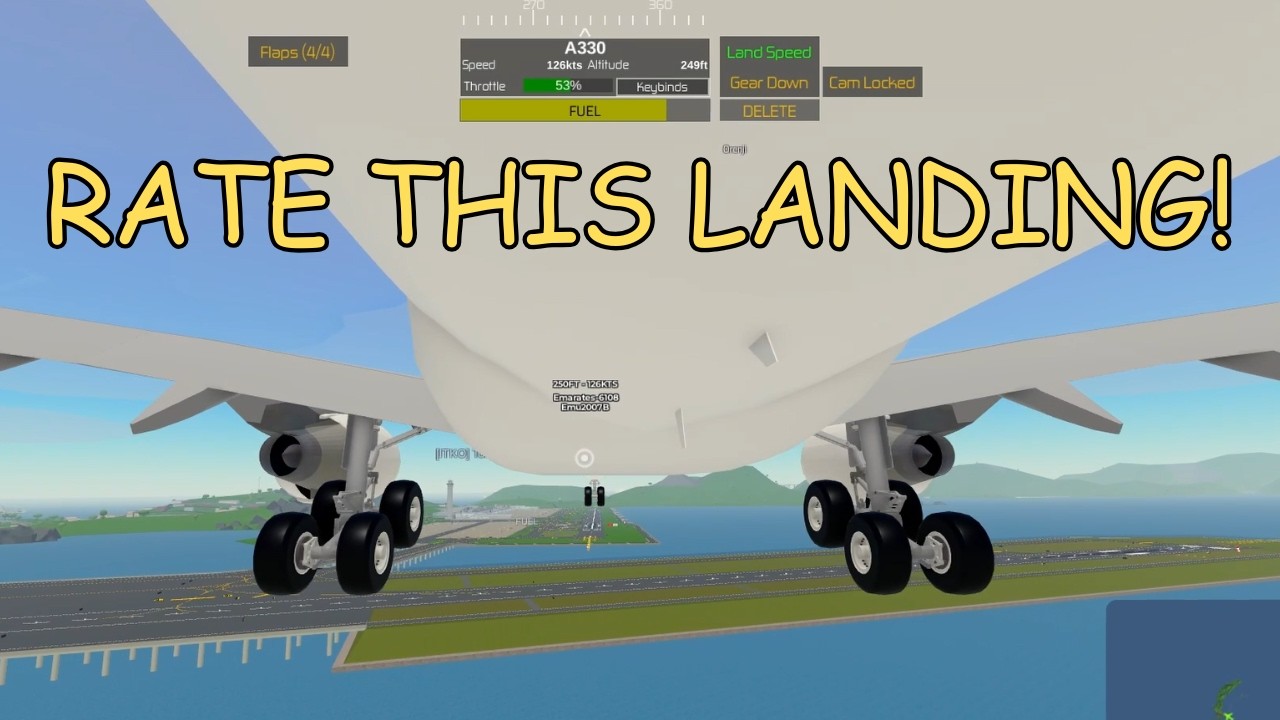 Rate my PTFS landing in Roblox