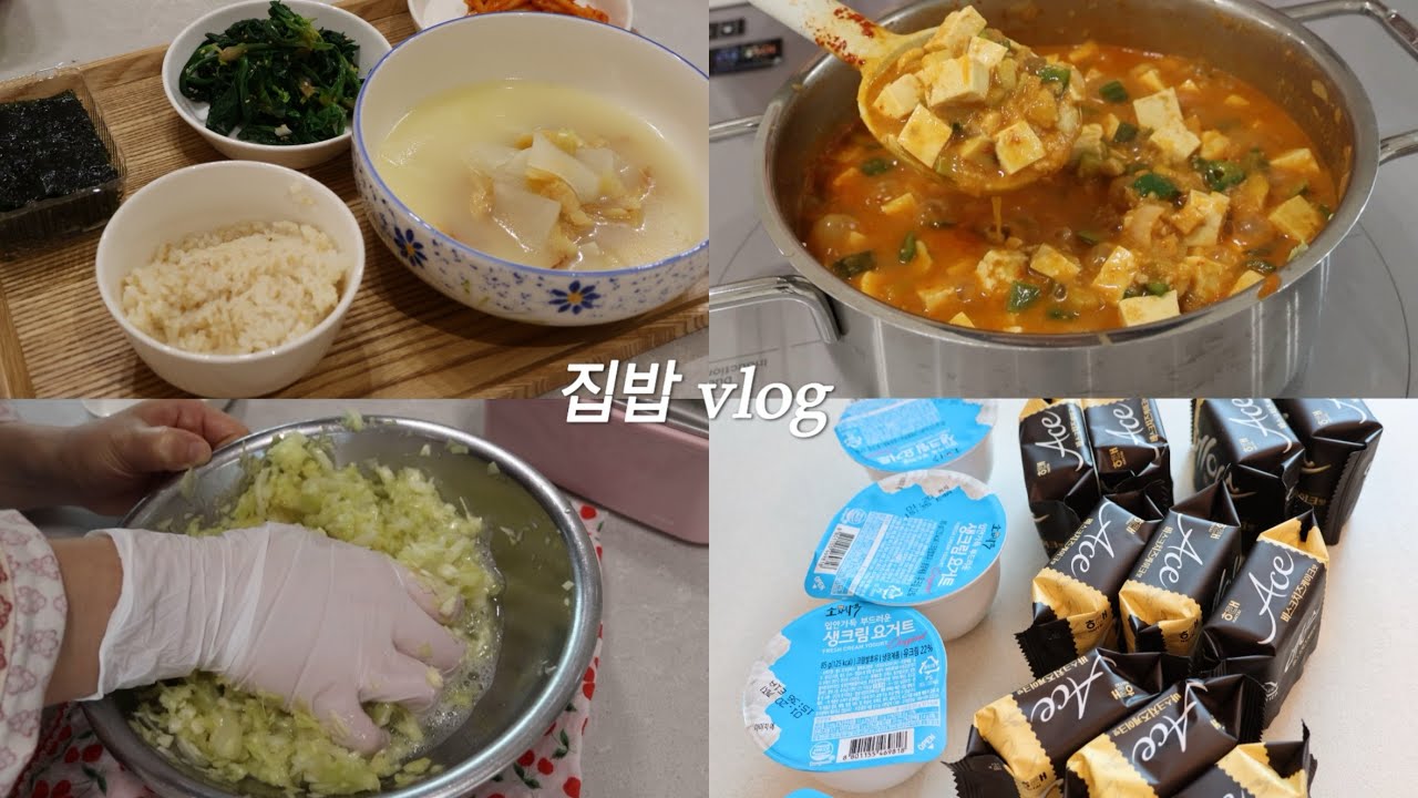 [집밥vlog] 잘 먹고 잘 사는 일상☺️ / 황태국 / 사우어 크라우트 / 강된장 / 요거트치즈케이크