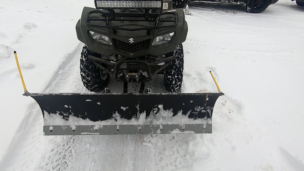 Atv Snow Plow Review!!