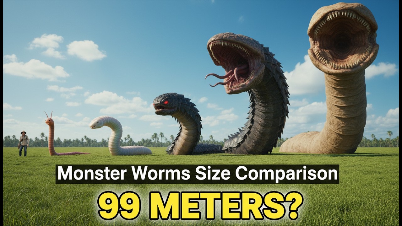 Monster Worms Size Comparison  BeastSize