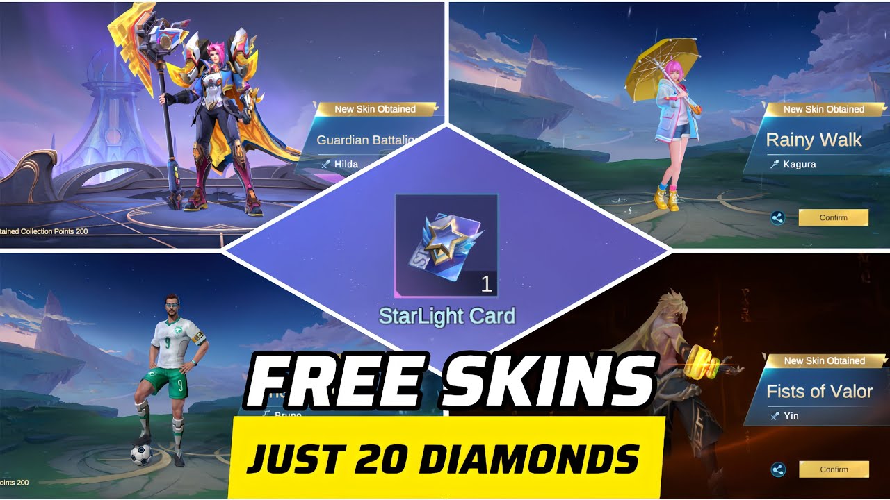 HOW I GOT THESE SKINS FREE IN JUST 20 DIAMONDS 🤯 |MLBB|
