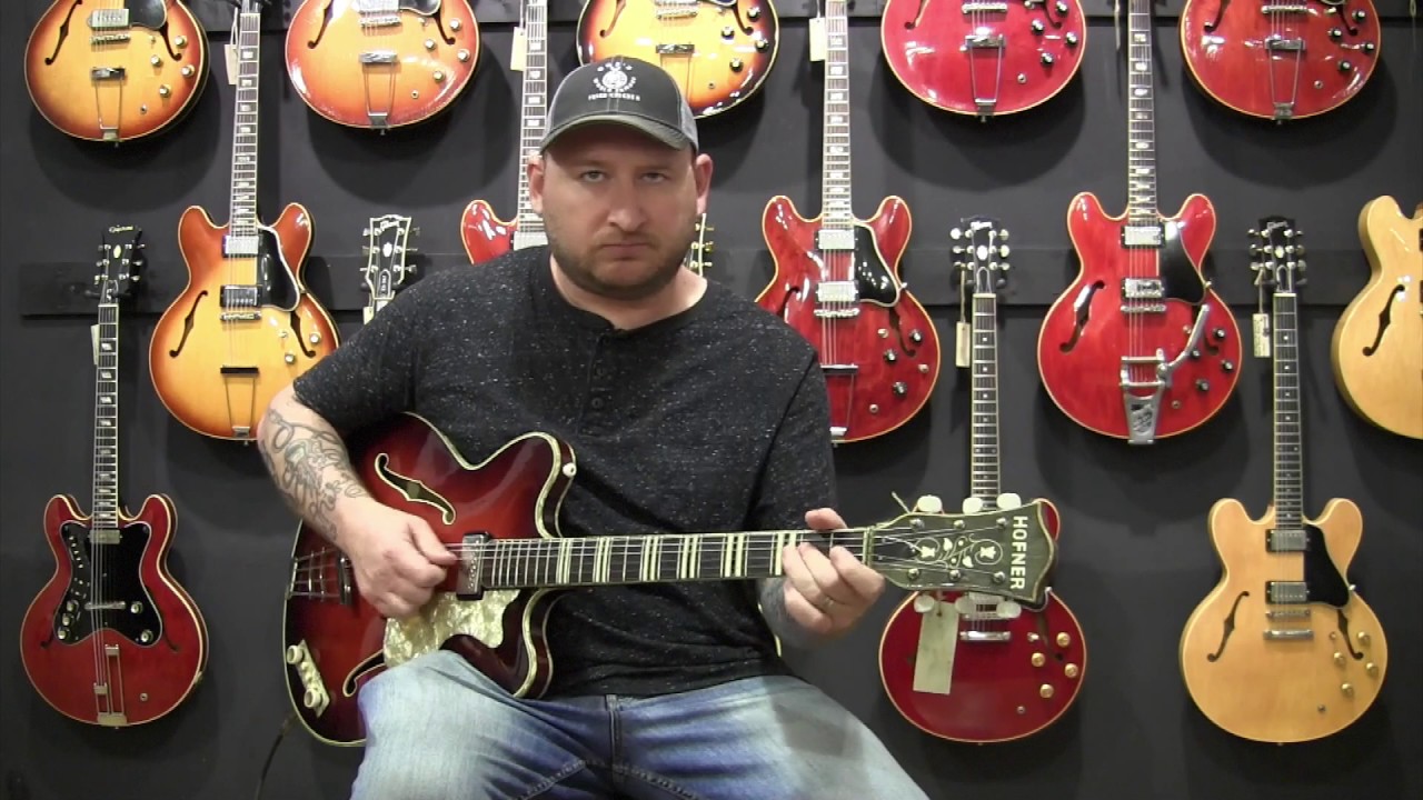 1963 Hofner Verythin 4573 - Russet Red / Josh Smith at GuitarPoint / Vintage Guitars