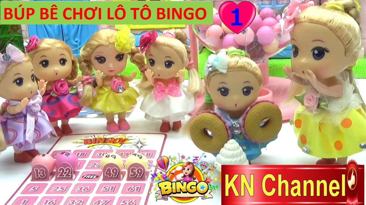 Đồ chơi trẻ em BÚP BÊ CHƠI LÔ TÔ tập 1 GAME BINGO NHẬT BẢN  Baby Doll Kids toy