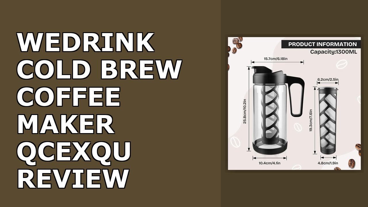 wedrink Cold Brew Coffee Maker and Iced Tea Brewer, 1.3L(44OZ) Borosilicate Glass Pitcher Review