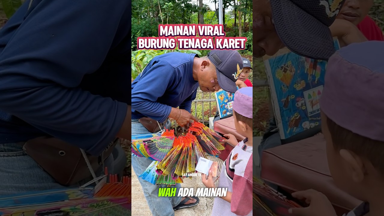 Mainan Viral Burung Terbang Tenaga Karet
