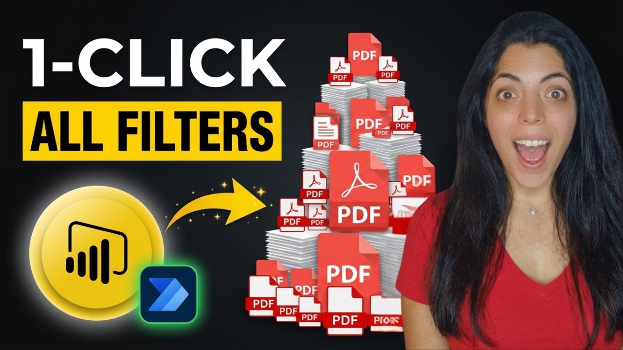 Power BI Magic: Create a Button to Export PDFs for Each Filter Using Power Automate!