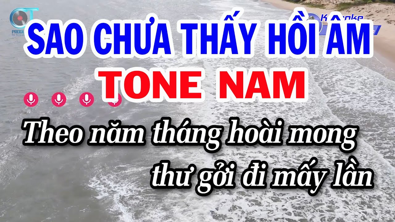 Karaoke Sao Chưa Thấy Hồi Âm Tone Nam ( Em ) Nhạc Sống Beat Mới Dễ Hát | Karaoke Đồng Sen