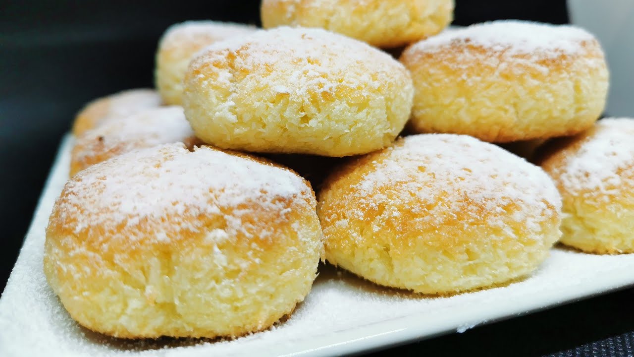 Fursecuri moi cu cocos cu doar 4 ingrediente | Galletas blanditas con solo 4 ingredientes