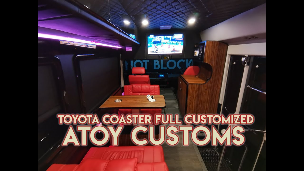 Toyota Coaster Full Customized. Mini Hotel Atoy Customs