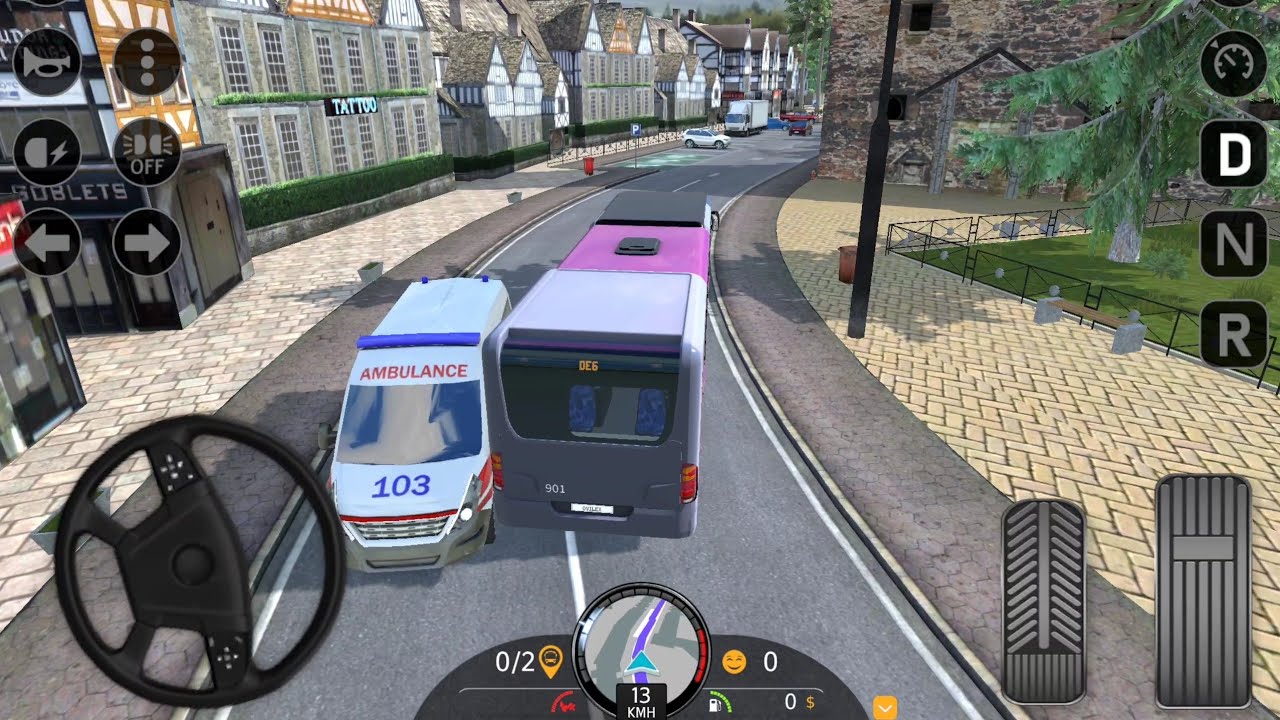 Accident with Ambulance in ac coach city bus driving | Bus simulator gameplay | Gamer Ritik