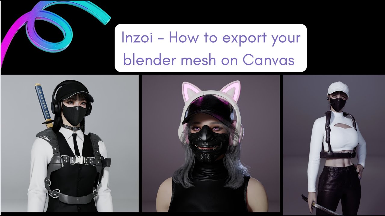 Inzoi - How to export your blender item on Canvas