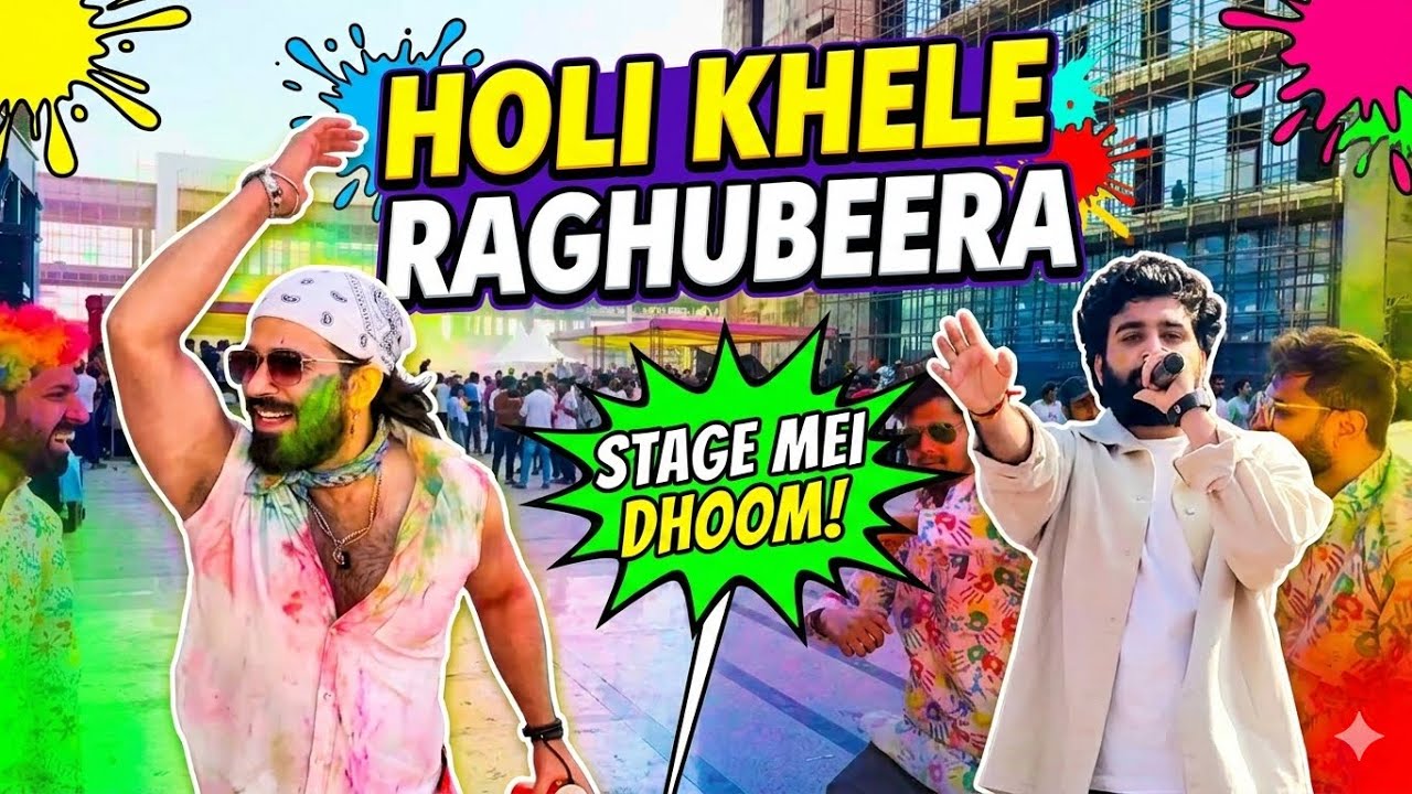 Holi festival in chandigarh Mcsquare and Harkirat Sangha