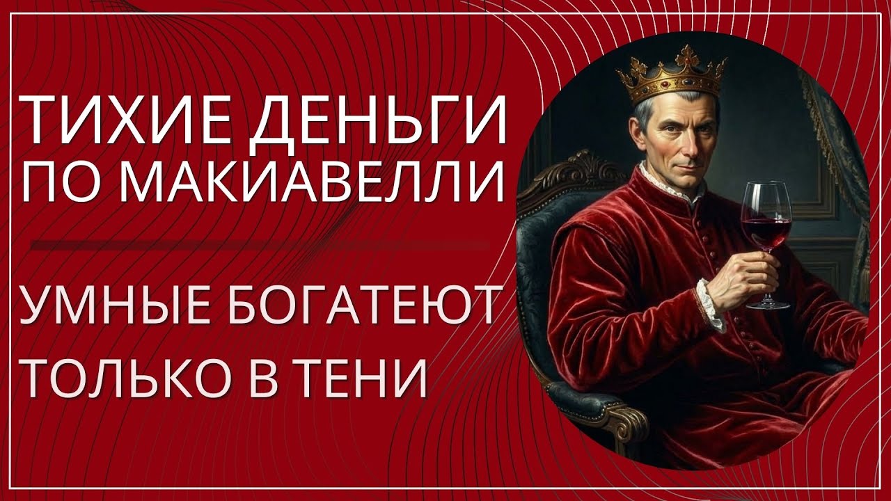 Почему умные богатеют в тени: запрещённые принципы Макиаве́лли