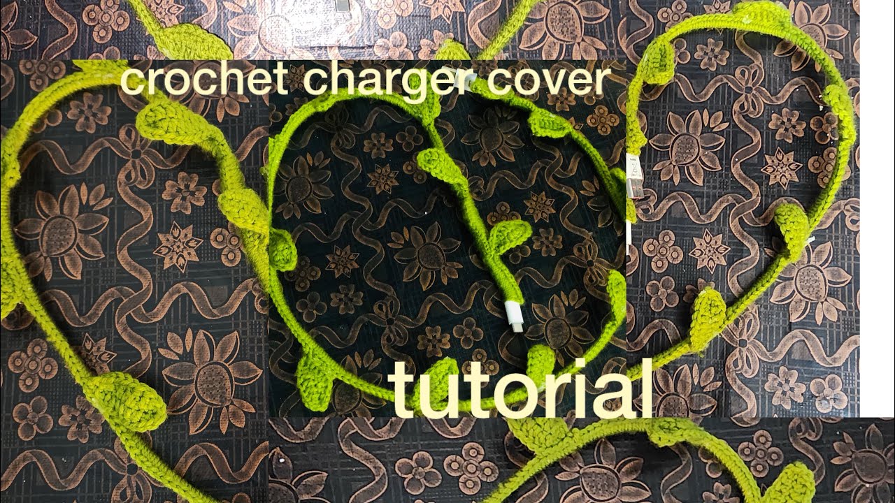crochet charger cover tutorial  / step by step / for beginner  # trending 