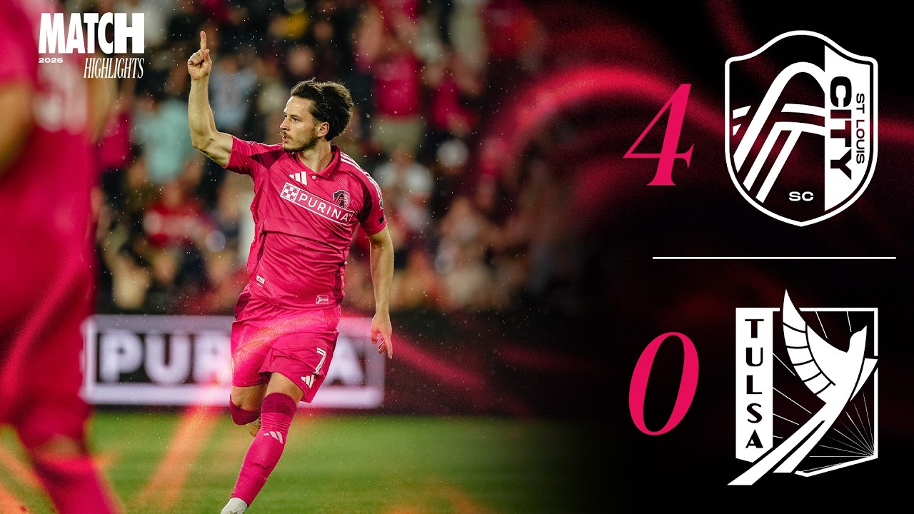CITY SECURES A 4-0 WIN TO ADVANCE IN THE OPEN CUP | St. Louis CITY vs FC Tulsa | Match Highlights