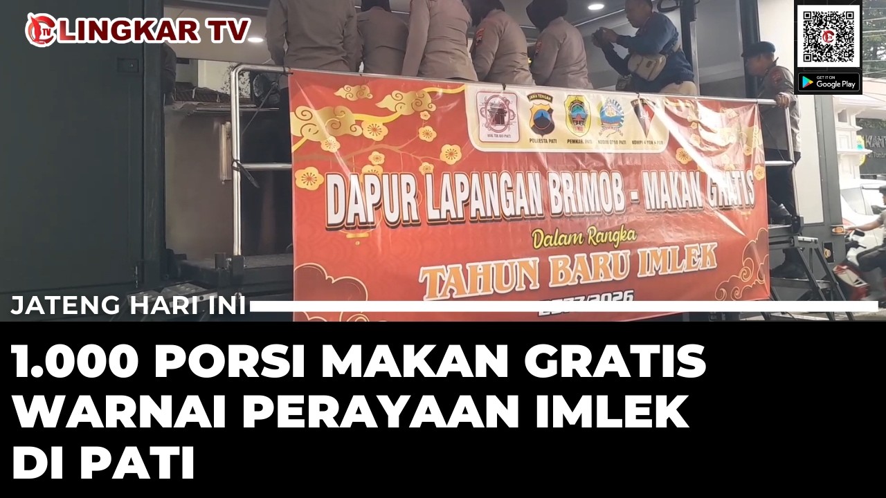 WUJUD KEBERSAMAAN DAN TOLERANSI, 1.000 PORSI MAKAN GRATIS WARNAI PERAYAAN IMLEK DI PATI