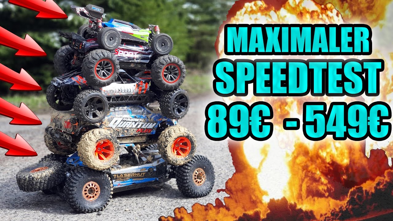 Wer gewinnt den SPEEDTEST WETTBEWERB? - 5 RC AUTOS von unter 100€ bis über 500€!