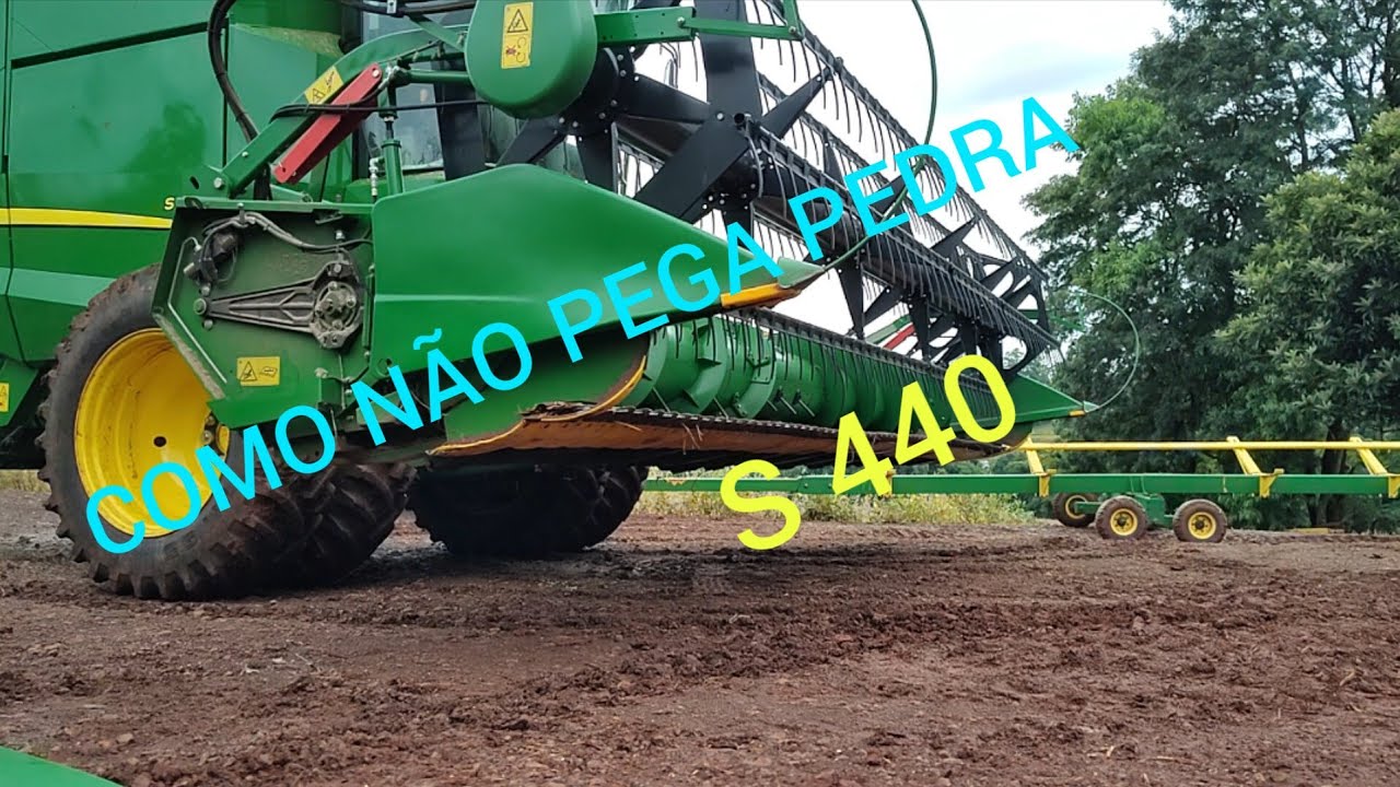 COMO NÃO PEGAR PEDRA, CALIBRAÇÃO DO SENSOR! #agricultura #soja #jhon Deerer # colheitadeira S 440