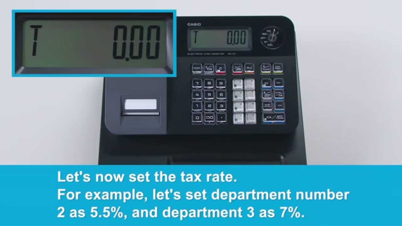 SE-G1 Setting the tax rate