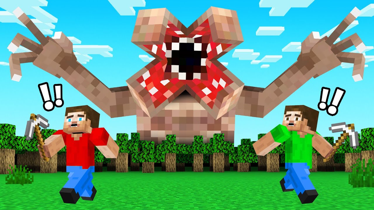 ESCAPE The DEMOGORGON In Minecraft! (Manhunt)