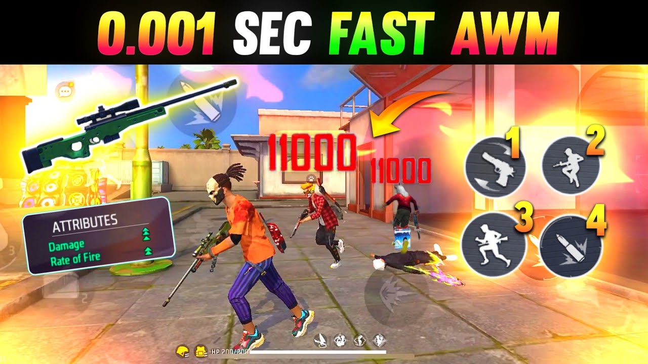 AWM Secret Tips & Tricks 😱 || How To Use Fast Awm on Mobile || Awm No Reload Trick || Awm One Shot