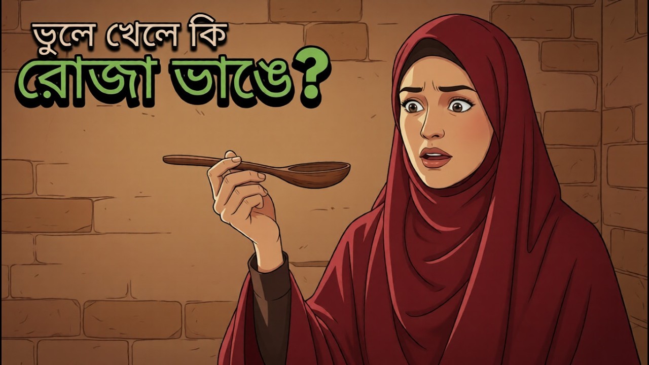 রোজা রেখে ভুলে খাবার খেলে কী রোজা ভেঙে যাবে? | কুরআন হাদিসের আলোকে শিক্ষণীয় গল্প