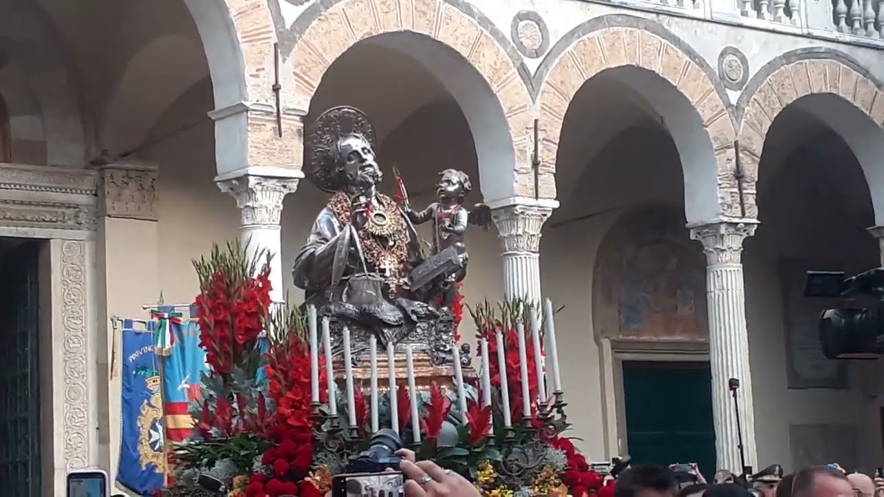 Uscita della processione di San Matteo patrono di Salerno 2023 21/09/2023
