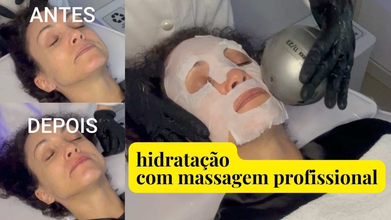 Massagem facial e hidratação profissional - assista e relaxe