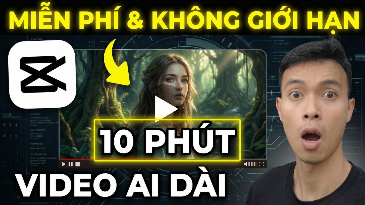 Điên thật! 1 Prompt = Video AI 10 Phút (Miễn Phí & Không Giới Hạn)